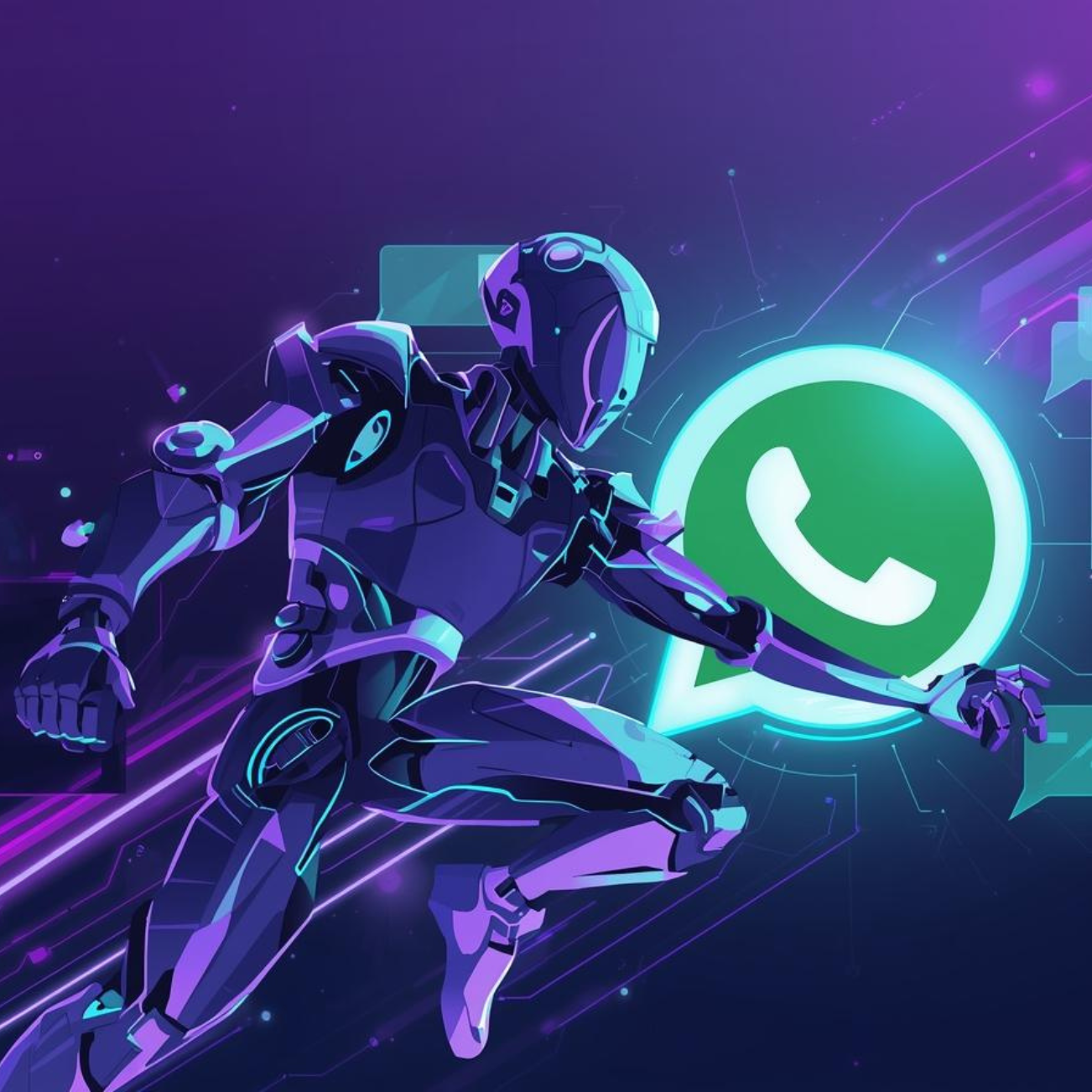 Secure data encryption in WhatsApp Business API communications.